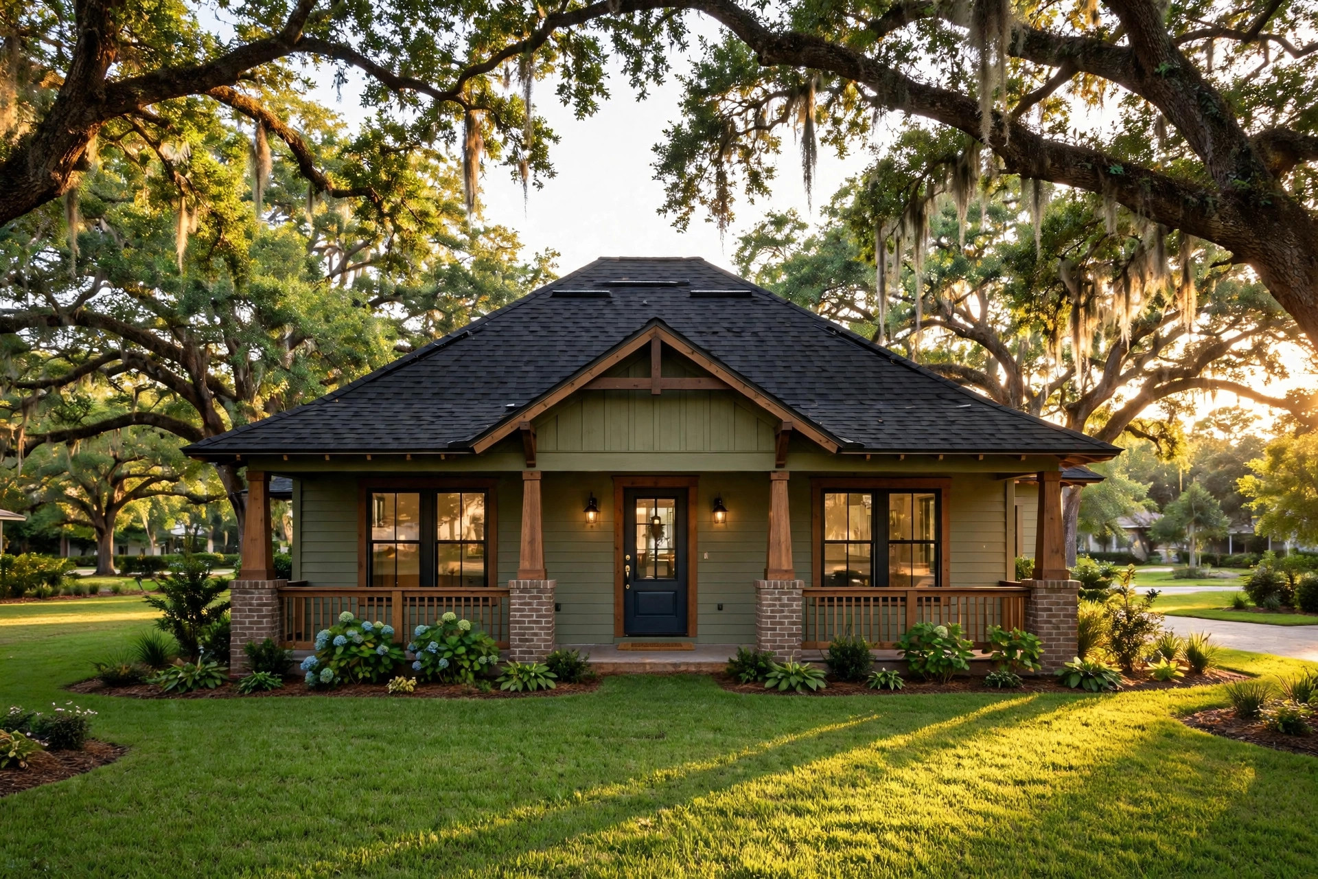 Craftsman home in Jacksonville with a new architectural shingle roof installed by Harborline